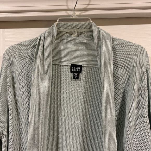 Eileen Fisher Women's Open-Front Cardigan Italian yard size L - Picture 2 of 7